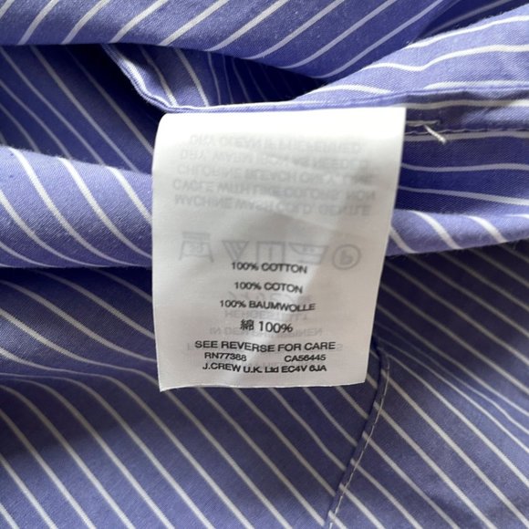 J. Crew Cotton Off-the-shoulder Top in Stripe Size 6 - Picture 4 of 7